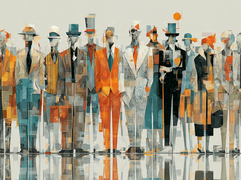 trafego-psicologia -pessoas. Uma ilustração com figuras representando pessoas